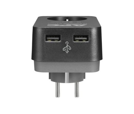 APC Essential SurgeArrest 1 outlet 2 USB Ports 230V Germany Black