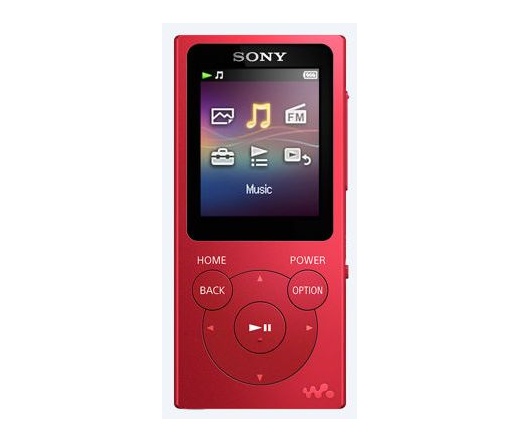 SONY NW-E394 (Piros) 8GB MP3 és multimédia lejátszó