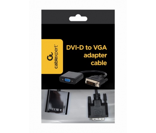 GEMBIRD DVI-D to VGA adapter cable, black