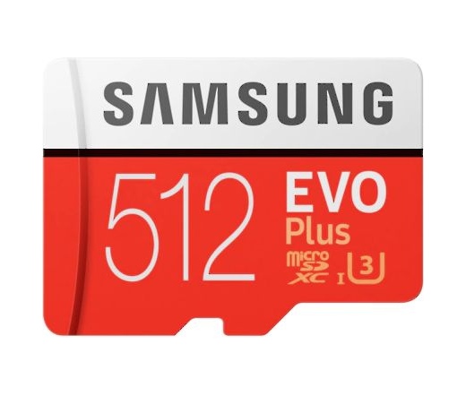 Samsung 512GB microSDXC kártya EVO Plus (2020) adapterrel