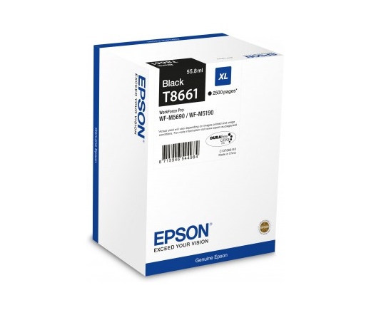 Patron Epson T8661 Black (55,8 ml, 2.500 oldal, fekete, C13T866140)