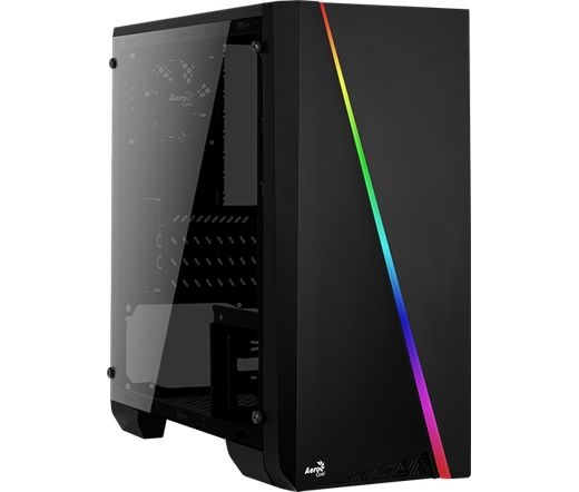 HÁZ  Aerocool Cylon Mini TG RGB mATX Fekete Edzett üveg