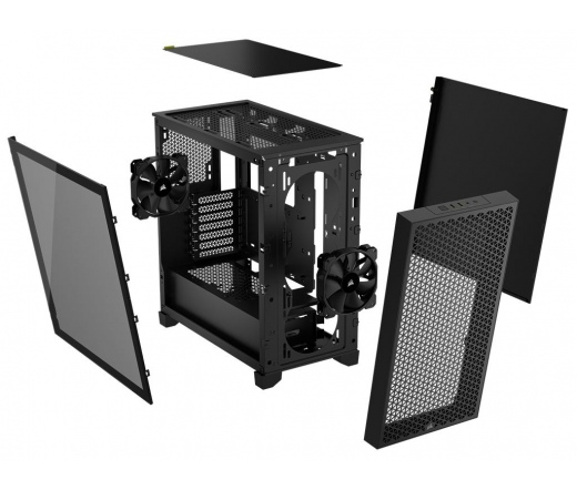 CORSAIR 3000D Tempered Glass - Black