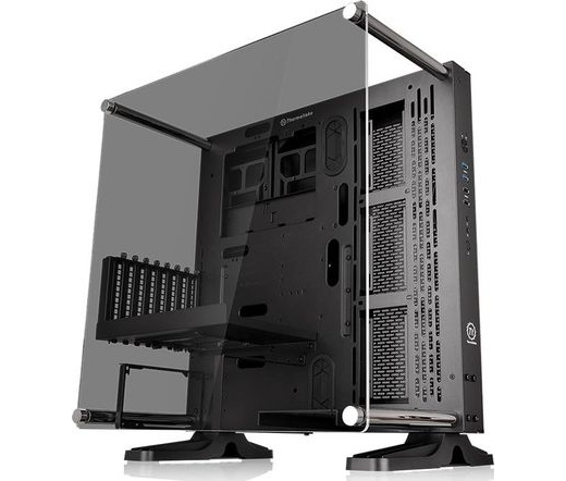 HÁZ Thermaltake Core P3 Tempered Glass Edition táp nélküli ATX számítógépház fekete