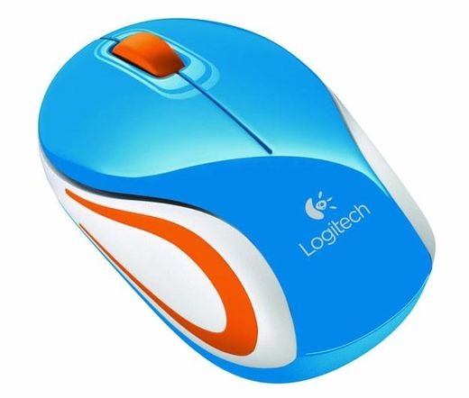 LOGITECH MOUSE MINI M187 USB Blue Wer Occident Pack