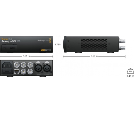 BLACKMAGIC DESIGN Teranex Mini - Analog to SDI 12G CONVNTRM/BB/ANSDI