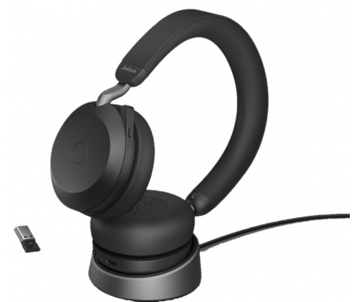 JABRA Evolve2 75 USB-A MS Stereo + Charging Stand