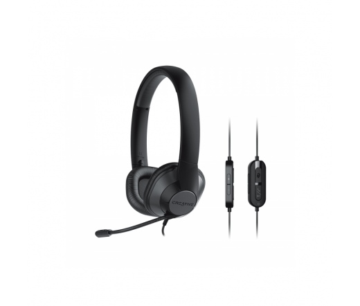 CREATIVE HS-220 USB Headset with Noise-cancelling Mic and Inline Remote