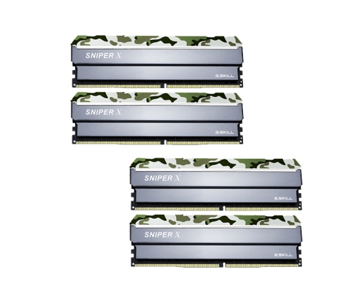 G.SKILL Sniper X DDR4 3200MHz CL16 64GB Kit4 (4x16GB) Intel XMP Classic Camo