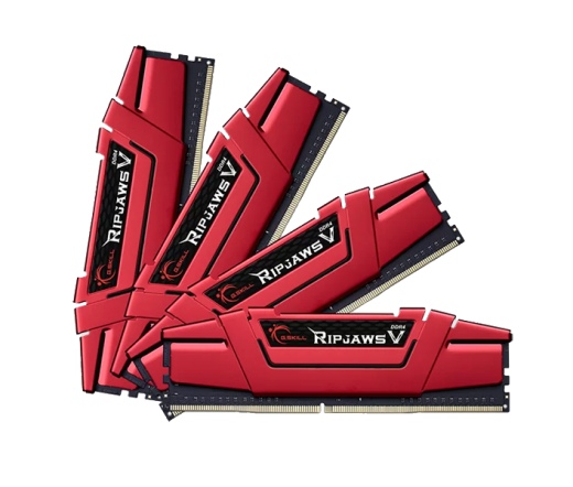 G.SKILL Ripjaws V DDR4 2400MHz CL15 32GB Kit4 (4x8GB) Intel XMP Red