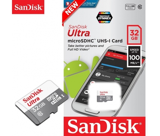 SANDISK Ultra microSDHC UHS-I 100MB/s 32GB