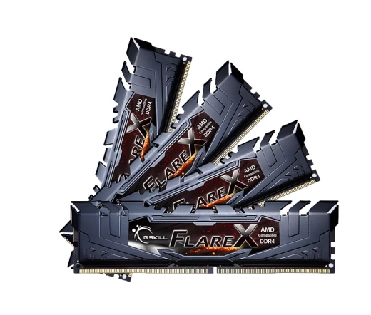 G.SKILL Flare X DDR4 2400MHz CL15 64GB Kit8 (8x8GB) AMD Black