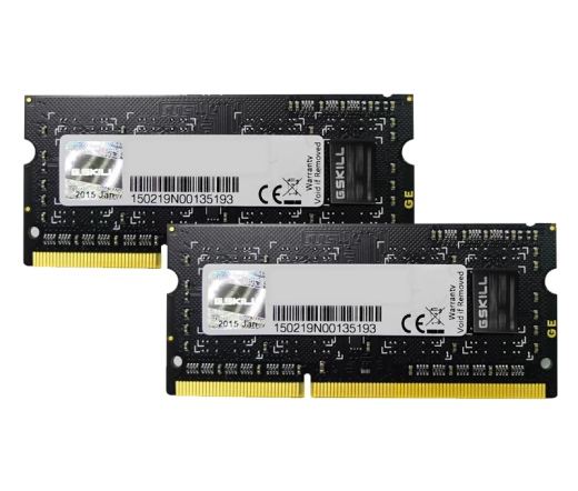 G.SKILL Standard DDR3 SO-DIMM 1600MHz CL11 8GB Kit2 (2x4GB) Black