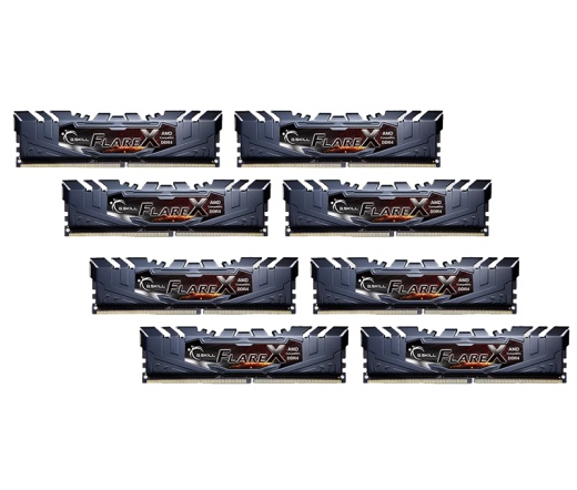 G.SKILL Flare X DDR4 2400MHz CL15 128GB Kit8 (8x16GB) AMD Black