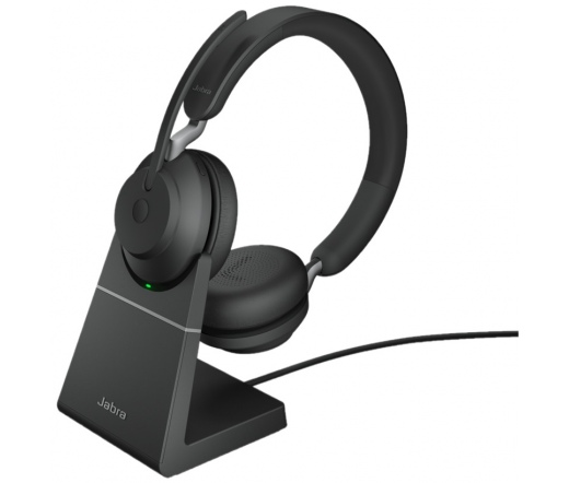 JABRA Evolve2 65 USB-C MS Stereo Black + Charging Stand