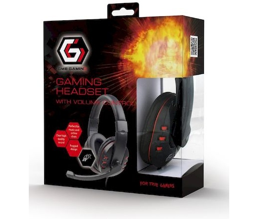 HEADPHONE Gembird GHS-402 fekete headset