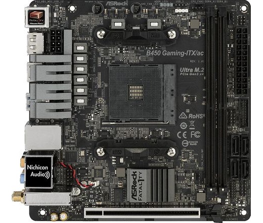 MBO Asrock B450 Gaming ITX/AC