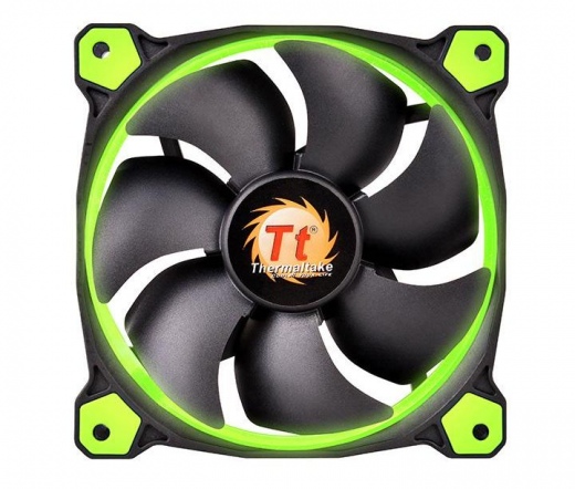 COOLER THERMALTAKE Riing 14, 140mm LED Zöld