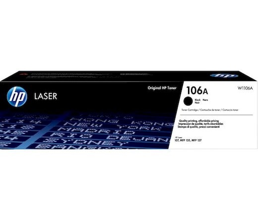 Toner HP W1106A Fekete 1k No.106A Laser 107/135/137