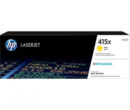 HP Toner 415X W2032X 6000 oldal sárga