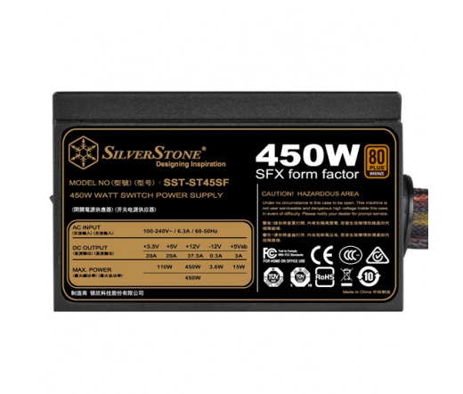 TÁP SILVERSTONE Strider SFX 450W 80+ Bronze V3.0