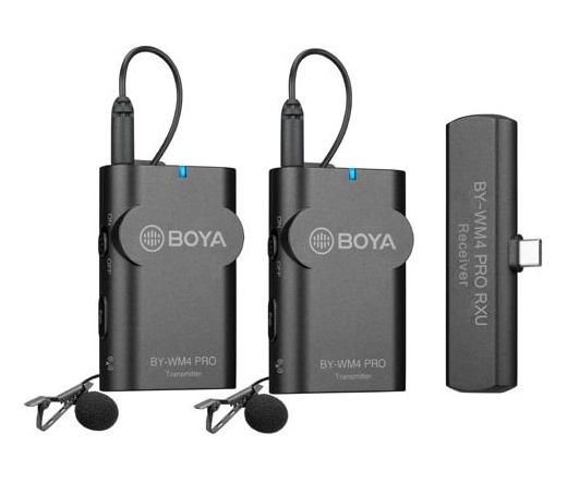 BOYA BY-WM4 Pro-K6  2.4GHz Univerzális vezetéknélküli szett (Android | 1+2)