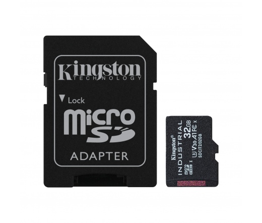 KINGSTON Industrial microSDHC CL10 UHS-I U3 V30 A1 32GB + adapter