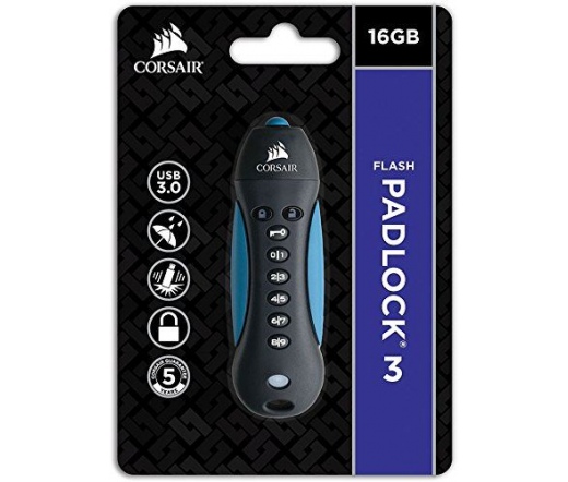 Pendrive 128GB Corsair Flash Padlock 3 USB3.0