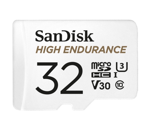 SANDISK microSDHC High Endurance 32GB 100MB/s C10 U3 V30 UHS-I +Adapt.