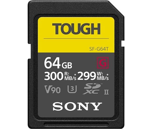 SONY SDXC 64GB Tough UHS-II CL10 U3 V90 300MB/S (SF64TG)