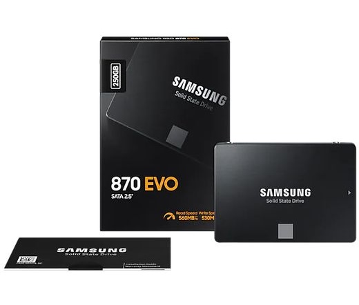 SSD SATA 2,5" SAMSUNG 250GB 870 EVO Series