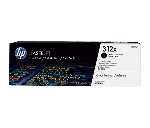 Toner HP 312X Twinpack Black (CF380XD)