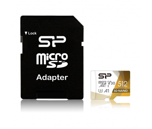 Card MICRO SDXC Silicon Power Superior Pro 512GB - C10,UHS-I U3, A1, V30