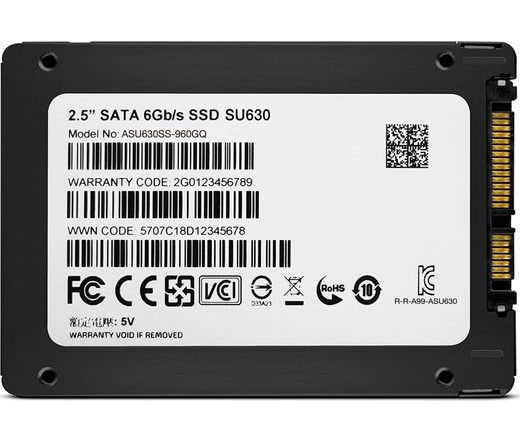 ADATA SSD 2.5" SATA3 480GB SU630