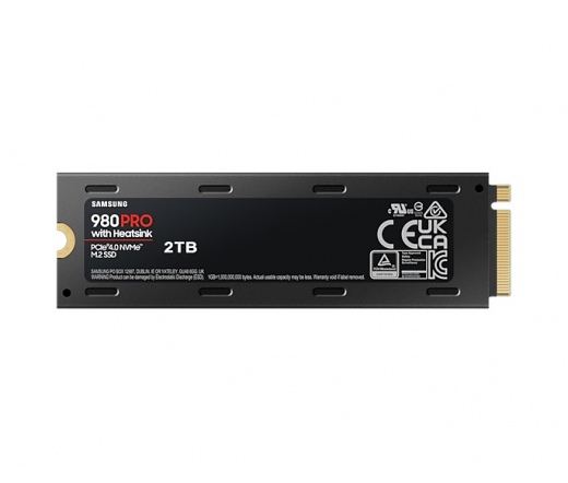 SSD M.2 SAMSUNG 980 Pro hűtőbordákkal 2TB NVMe PCIe Gen4