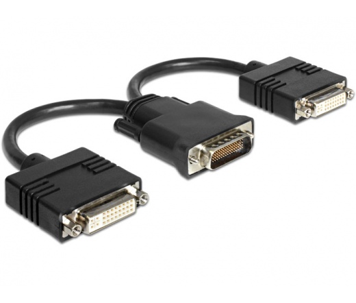 DELOCK Adapter DMS-59 male -> 2 x DVI 24+5 female, 20 cm (65281)