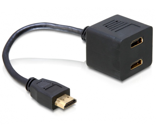 DELOCK Adapter HDMI male -> 2x HDMI female (65056)