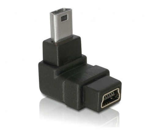 DELOCK Adapter USB-B mini 5pin male/female 90°angled (65097)