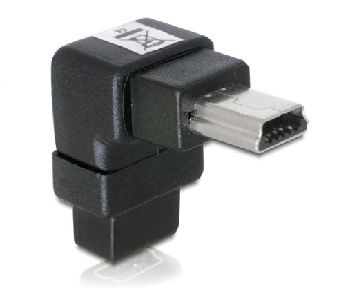 DELOCK Adapter USB-B mini 5pin male/female 90°angled (65097)