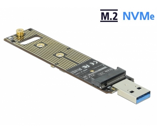 Delock M.2 NVMe PCIe SSD átalakító USB 3.1 Gen 2-vel