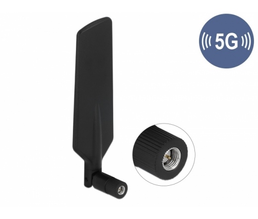 Delock 5G/LTE Antenna SMA 3 dBi Omnidirectional Black