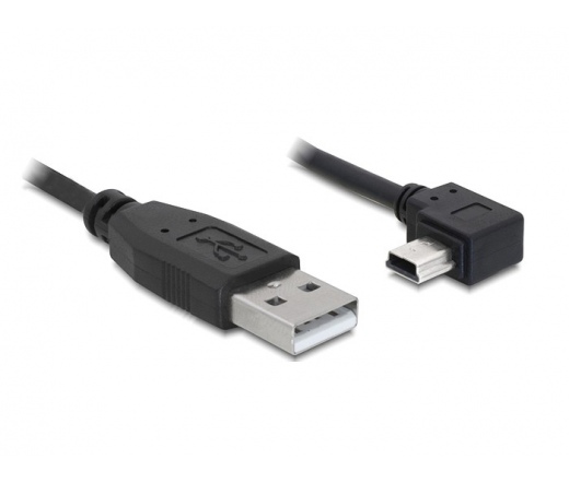 DELOCK Cable USB 2.0-A male -> USB mini-B 5pin male angled 1m (82681)