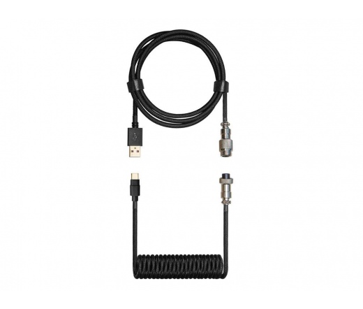 COOLER MASTER Coiled Keyboard Cable USB-A-C 1-1,5m - Shadow Black