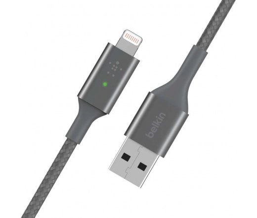 BELKIN Boost Charge Smart LED Lightning to USB-A Cable Grey