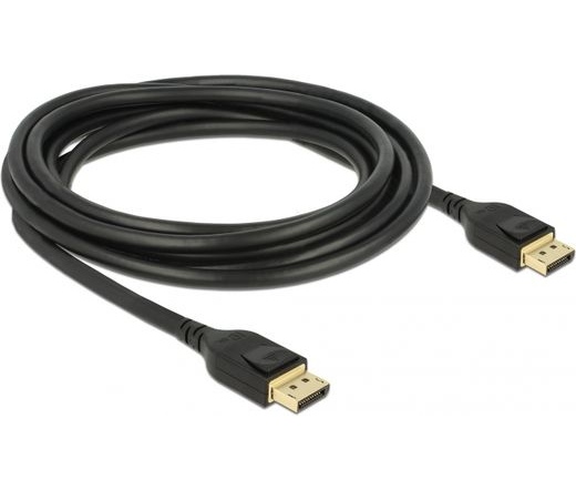 Delock DisplayPort kábel 8K 60 Hz 3 m DP 8K tanúsítvánnyal (3 év)