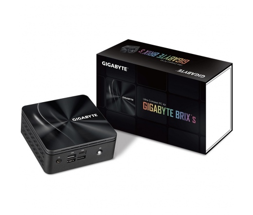 GIGABYTE PC BRIX, AMD Ryzen R5-4500U 4.0GHz, HDMI, MiniDisplayport, LAN, WIFI, BT, COM, 2,5" HDD hely, 7xUSB 3.2