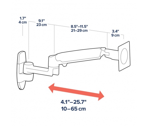 ERGOTRON LX Wall Monitor Arm (white)