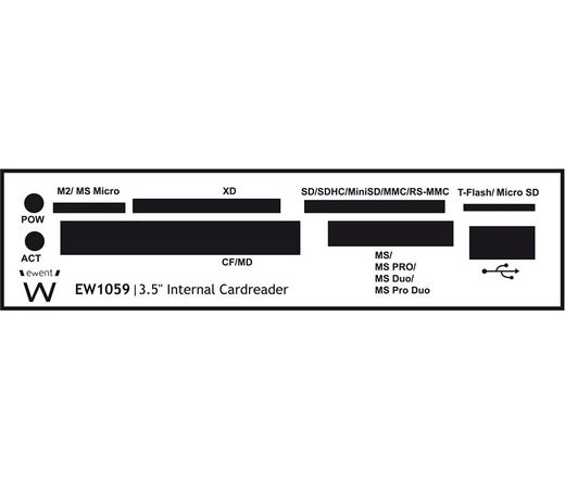 EWENT 3,5"-es belső kártyaolvasó USB porttal