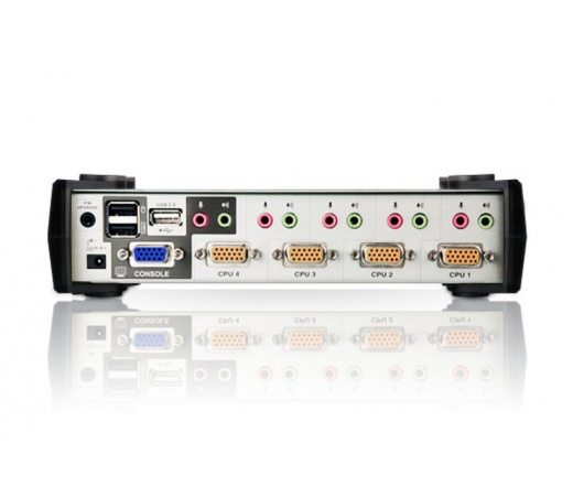 ATEN KVM Switch 4PC USB+kab.aud CS1734B