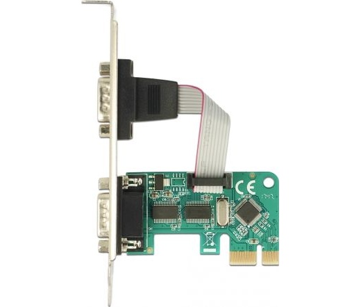 I/O Delock PCI Express-kártya > 2 x Soros RS-232